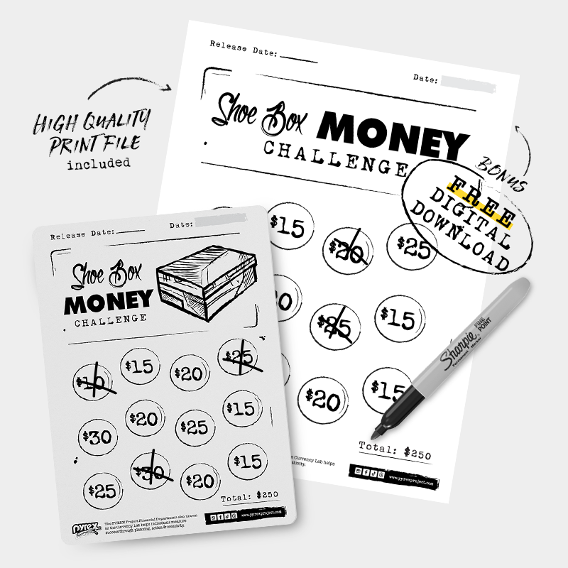 $250 Shoe Box Money Sneaker Fund Challenge