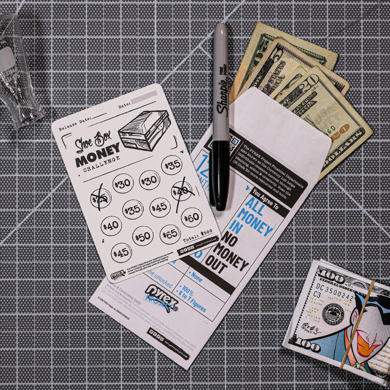 $500 Shoe Box Money Sneaker Fund Challenge