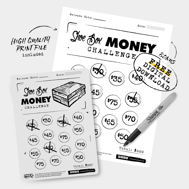 $800 Shoe Box Money Sneaker Fund Challenge