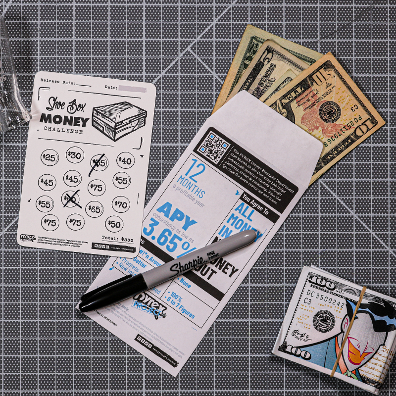 $800 Shoe Box Money Sneaker Fund Challenge