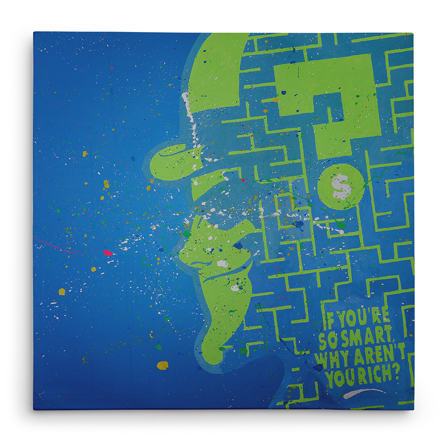 Riddle Me This Org. Painting