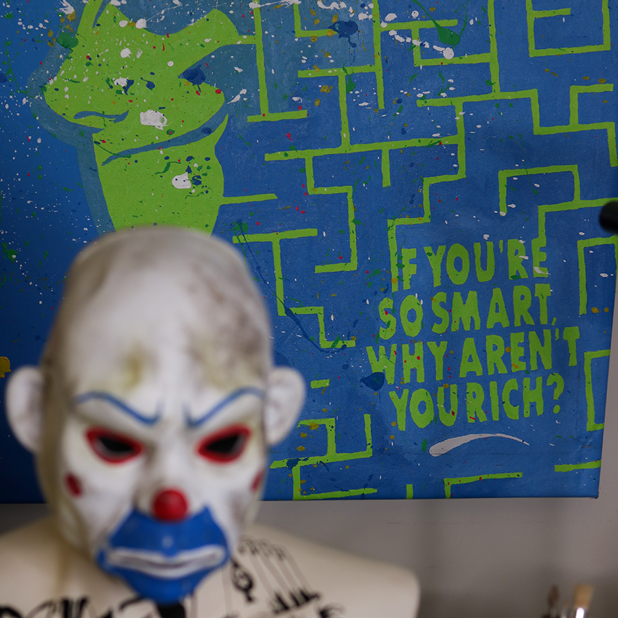 Riddle Me This Org. Painting